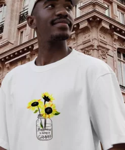 Happiness Is Being Gammy Life Sunflower Casual Earth Day T Shirt 3