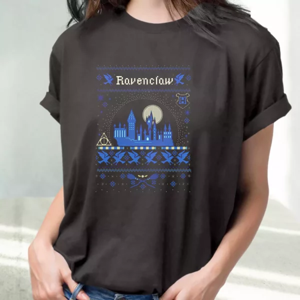 Harry Potter Ravenclaw Ugly Christmas T Shirt Xmas Design