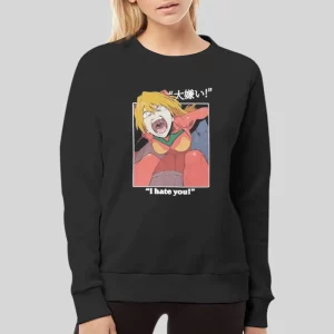 Hates You Neon Genesis Evangelion Asuka Hoodie 4