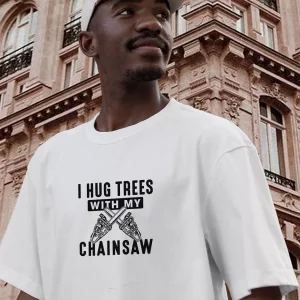 I Hug Trees With My Chainsaw Thanksgiving Vintage T Shirt 3