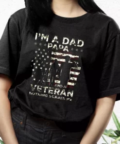 I'M A Dad Papa And A Veteran Vetrerans Day T Shirt 2 IM A Dad Papa And A Veteran Vetrerans Day T Shirt 3