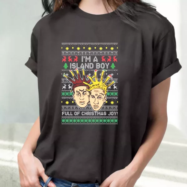I’M An Island Boy Christmas Joy T Shirt Xmas Design