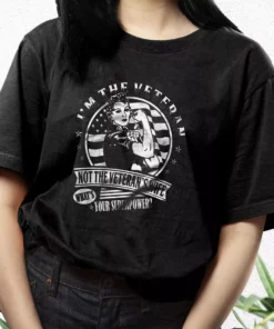 I'M The Veteran Not The Veteran'S Wife Vetrerans Day T Shirt 2 IM The Veteran Not The VeteranS Wife Vetrerans Day T Shirt 3