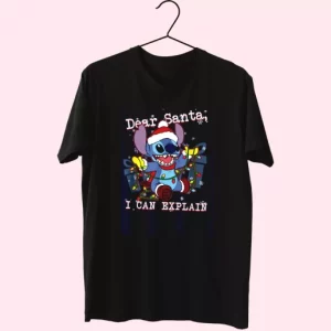 Ilo And Stitch Christmas Dear Santa I Can Explain T Shirt Xmas Design 4