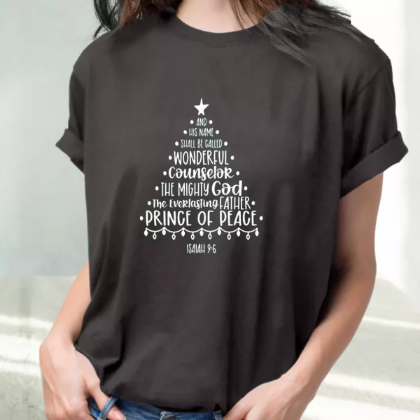 Jesus Quotes Isiah On Bible T Shirt Xmas Design