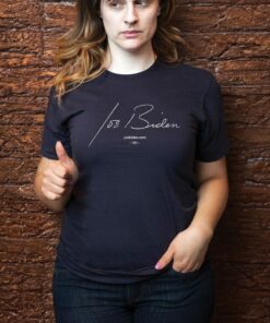 Joe Biden 2024 Signature Unisex Black T Shirt 1