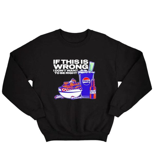 Josh Allen 17 If this is Wrong I don’t want to be Right Sweatshirt
