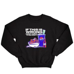 Josh Allen 17 If this is Wrong I dont want to be Right Sweatshirt 4