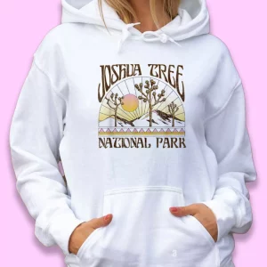 Joshua Tree National Park Retro Day Earth Day Hoodie