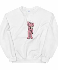 Kaws x Sesame Street Pink Bff Companion Unisex Sweatshirt 1