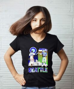 Ken Griffey Jr and Steve Largent Seattle City signatures tee shirt 1