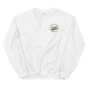 Kiss Whoever The Fuck You Want Flag Unisex Sweatshirt