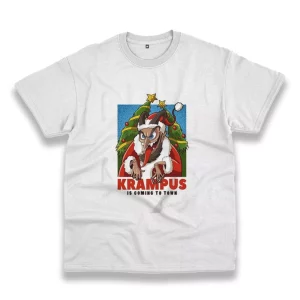 Krampus Is Coming To Town Funny Christmas T Shirt