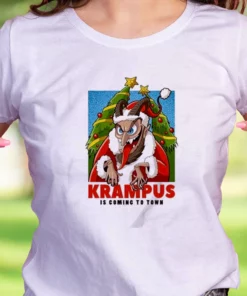 Krampus Is Coming To Town Funny Christmas T Shirt 1 Krampus Is Coming To Town Funny Christmas T Shirt 2