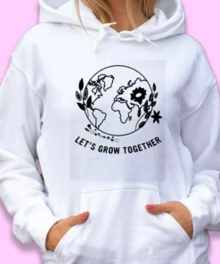 Lets Grow Together Day Earth Day Hoodie 2