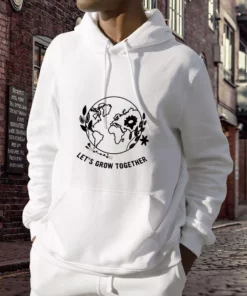 Lets Grow Together Day Earth Day Hoodie 3
