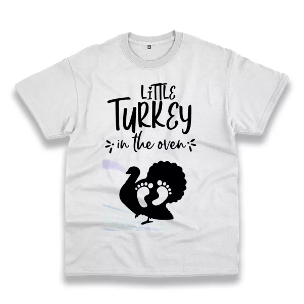 Little Turkey In The Oven Thanksgiving Vintage T Shirt