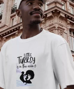 Little Turkey In The Oven Thanksgiving Vintage T Shirt 2 Little Turkey In The Oven Thanksgiving Vintage T Shirt 3