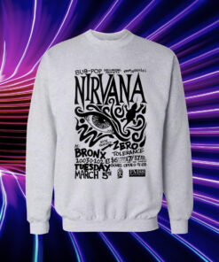 Live Nirvana Concert Chronology Sweatshirt adm 1