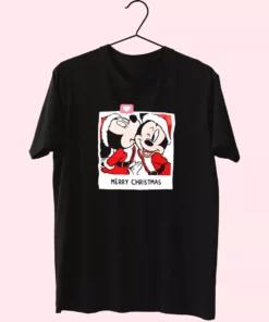 Love Santa Mickey Mouse And Minnie T Shirt Xmas Design 1