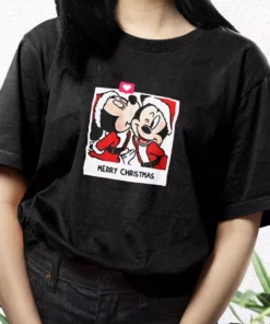 Love Santa Mickey Mouse And Minnie T Shirt Xmas Design 3