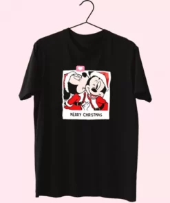 Love Santa Mickey Mouse And Minnie T Shirt Xmas Design 4