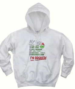 MY DAY The Grinch Im Booked Thanksgiving Hoodie 1