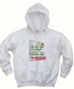MY DAY The Grinch Im Booked Thanksgiving Hoodie 4
