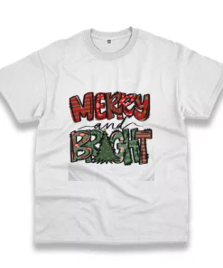 Merry Bright Christmas Trees Funny Christmas T Shirt 1