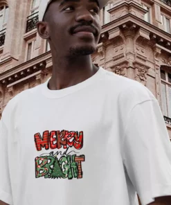 Merry Bright Christmas Trees Funny Christmas T Shirt 3