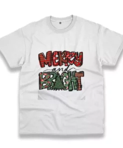 Merry Bright Christmas Trees Funny Christmas T Shirt 4