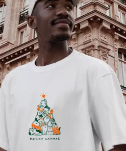 Merry Meowy Catmas Funny Christmas T Shirt 3
