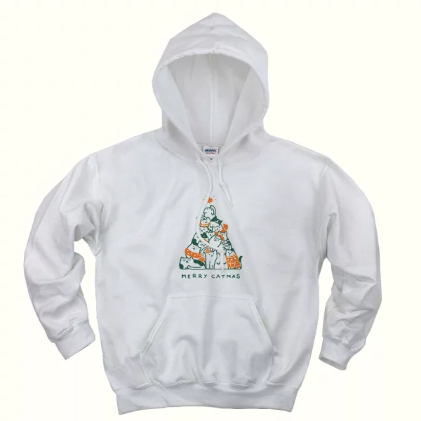 Merry Meowy Catmas Ugly Christmas Hoodie