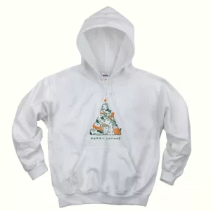 Merry Meowy Catmas Ugly Christmas Hoodie 4