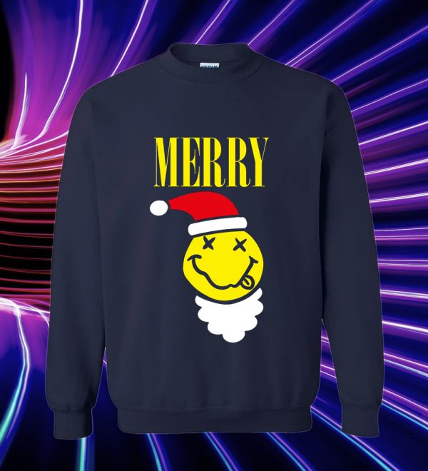 Merry Nirvana Christmas Sweatshirt adm
