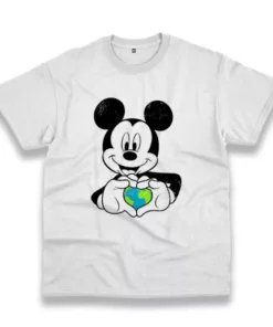 Mickey Holding Earth Casual Earth Day T Shirt 3 Mickey Holding Earth Casual Earth Day T Shirt 4