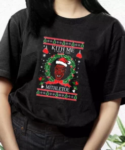 Mike Tyson Kith Me Under The Mithletoe T Shirt Xmas Design 3