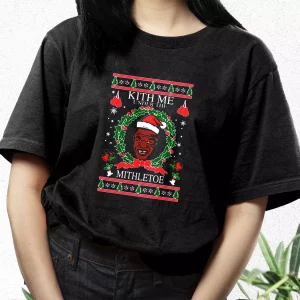 Mike Tyson Kith Me Under The Mithletoe T Shirt Xmas Design 3