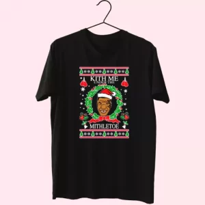 Mike Tyson Kith Me Under The Mithletoe T Shirt Xmas Design 4