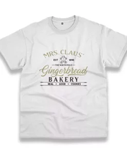 Mrs Claus Gingerbread Bakery Funny Christmas T Shirt 4