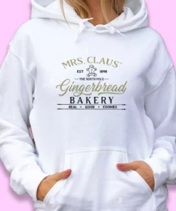 Mrs Claus Gingerbread Bakery Ugly Christmas Hoodie 2