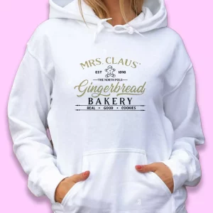 Mrs Claus Gingerbread Bakery Ugly Christmas Hoodie