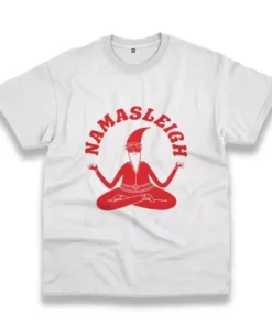 Namasleigh Yoga Santa Funny Christmas T Shirt 3 Namasleigh Yoga Santa Funny Christmas T Shirt 4