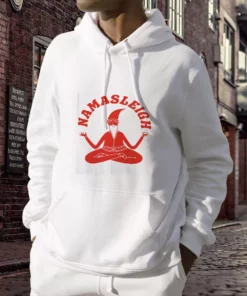 Namasleigh Yoga Santa Ugly Christmas Hoodie 2 Namasleigh Yoga Santa Ugly Christmas Hoodie 3