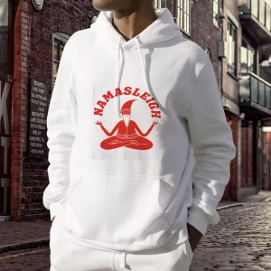 Namasleigh Yoga Santa Ugly Christmas Hoodie 3