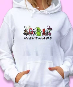 Nightmare Before Christmas Friends Ugly Christmas Hoodie 1 Nightmare Before Christmas Friends Ugly Christmas Hoodie 2