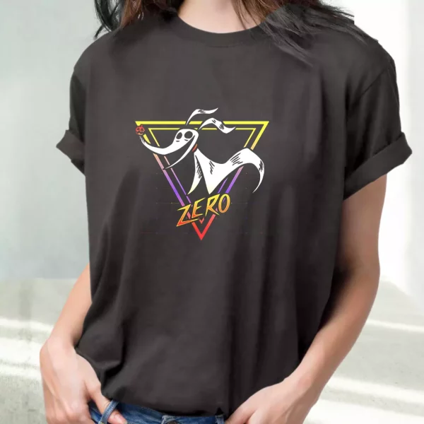 Nightmare Before Christmas Zero Retro 90S T Shirt Xmas Design