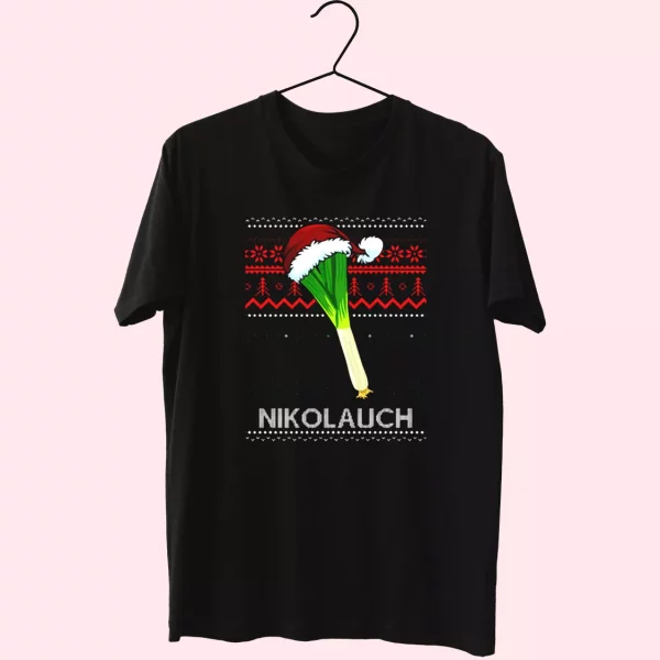 Nikolauch Santa Hat T Shirt Xmas Design