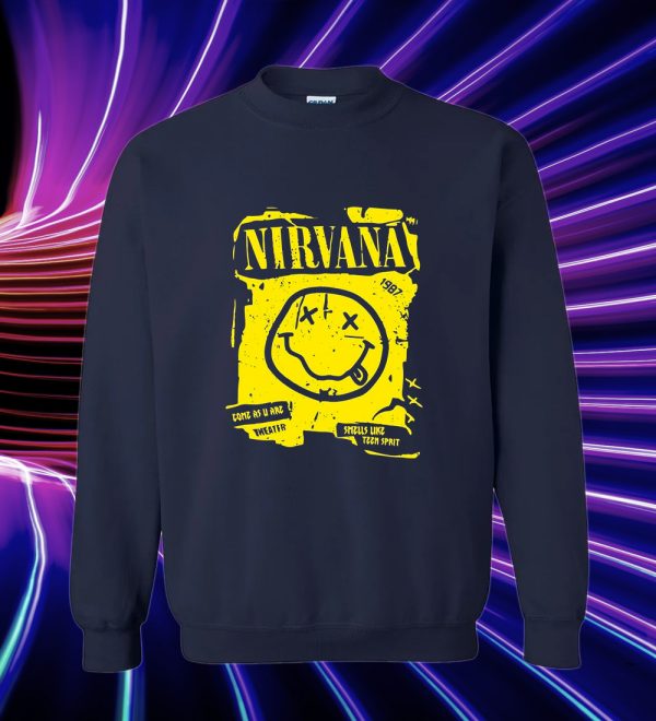 Nirvana 1987 Come As U Are Sweatshirt adm