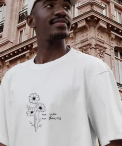 No Rain No Flowers Casual Earth Day T Shirt 3